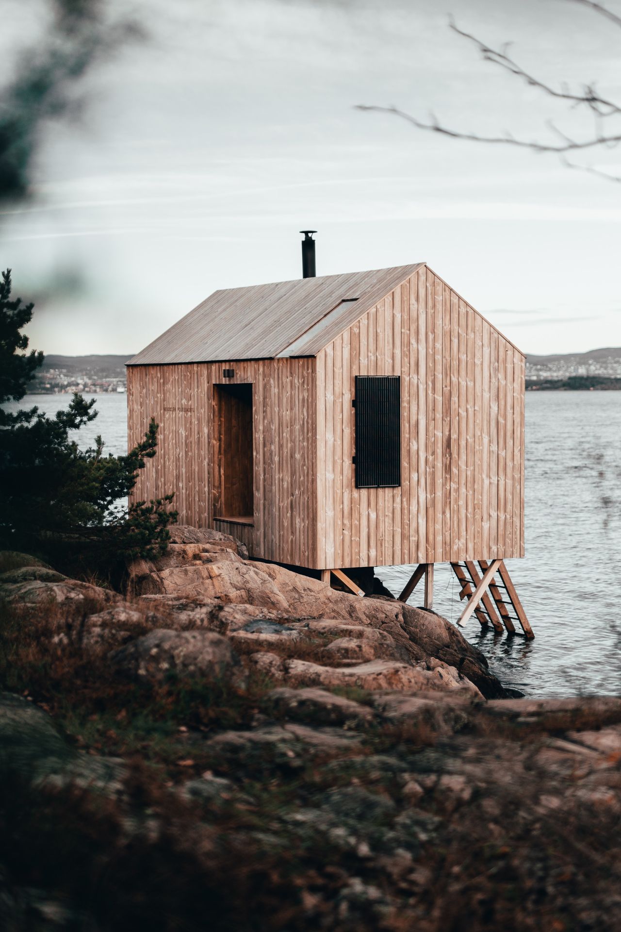 Saunaahütte einer Finnischen Sauna