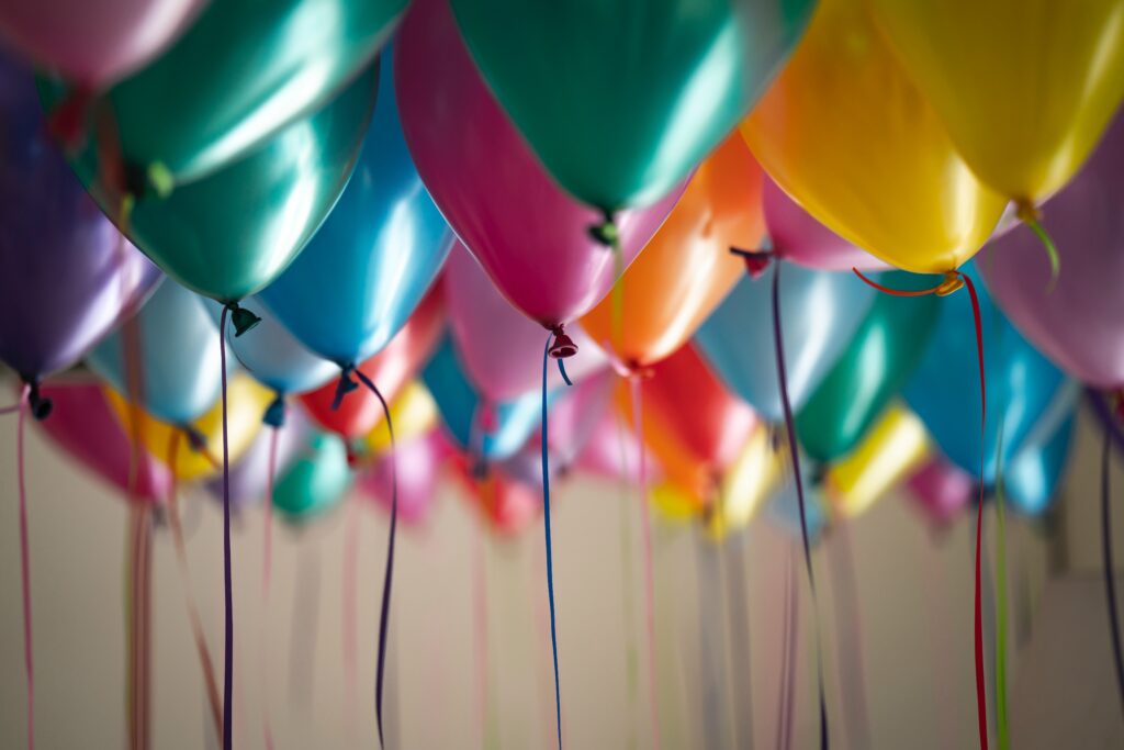 Foto von bunten Luftballonen