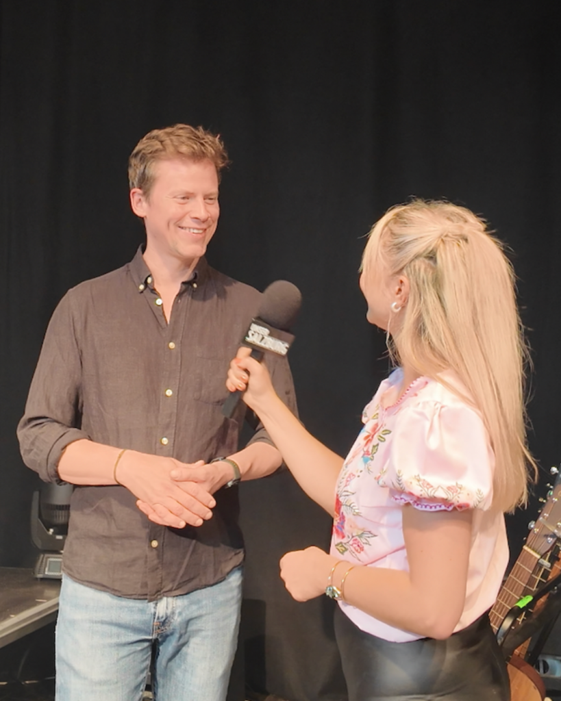Tobias Pötzeslberger im Interview mit Redakteurin Elisabeth Trauner