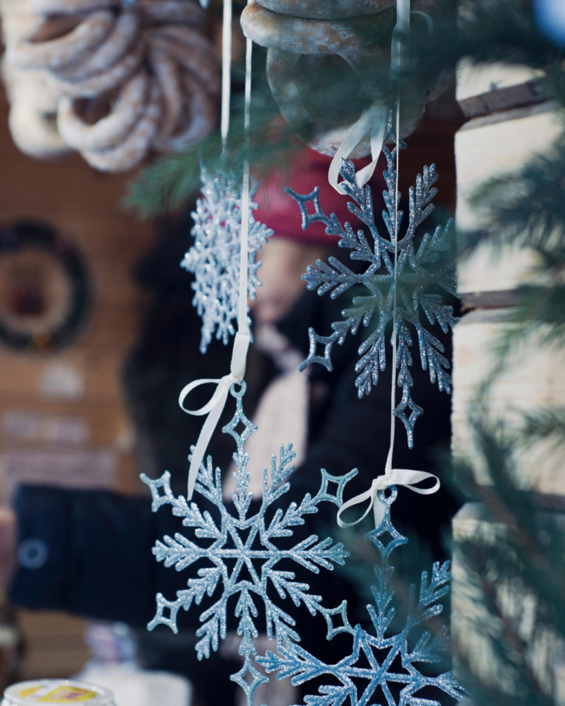 Weihnachtsdeko Schneeblumen