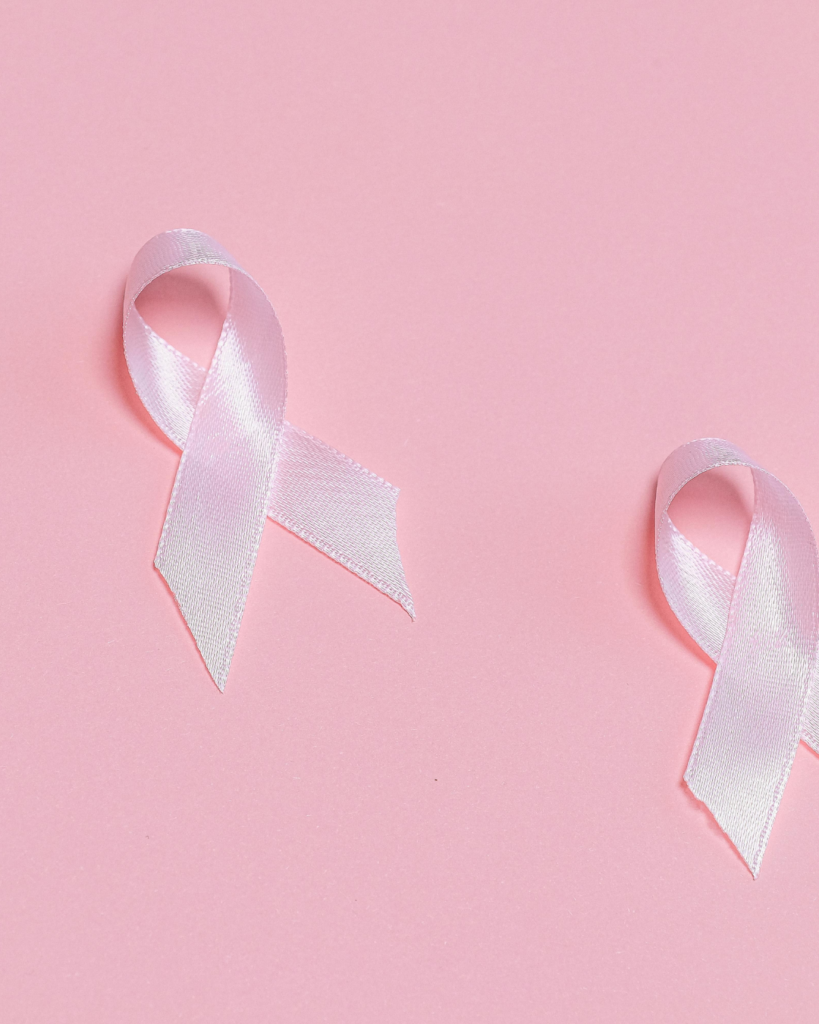 Rosa Hintergrund mit zwei rosa Schleifchen