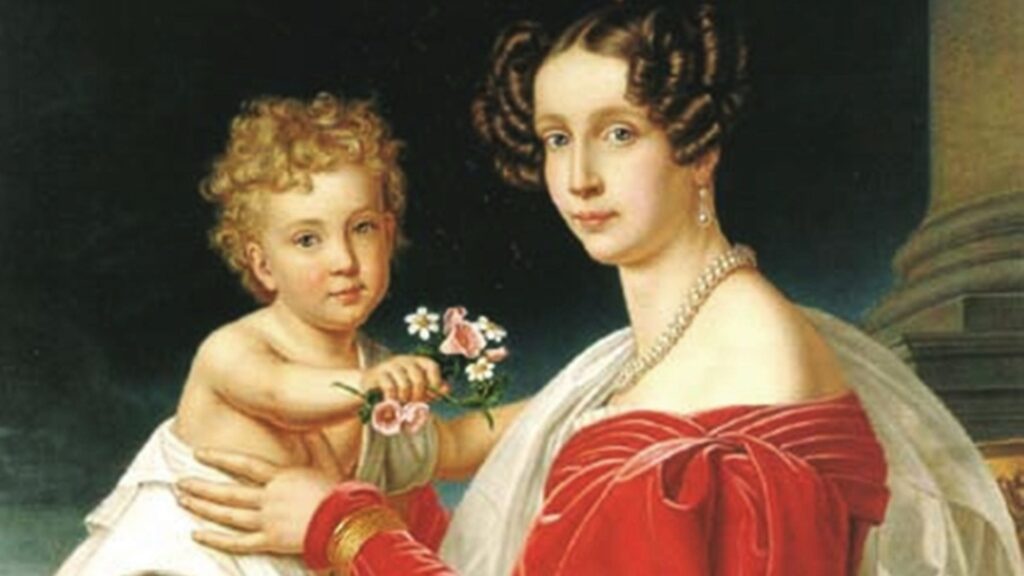 Erzherzogin Sophie mit ihrem Sohn Franz