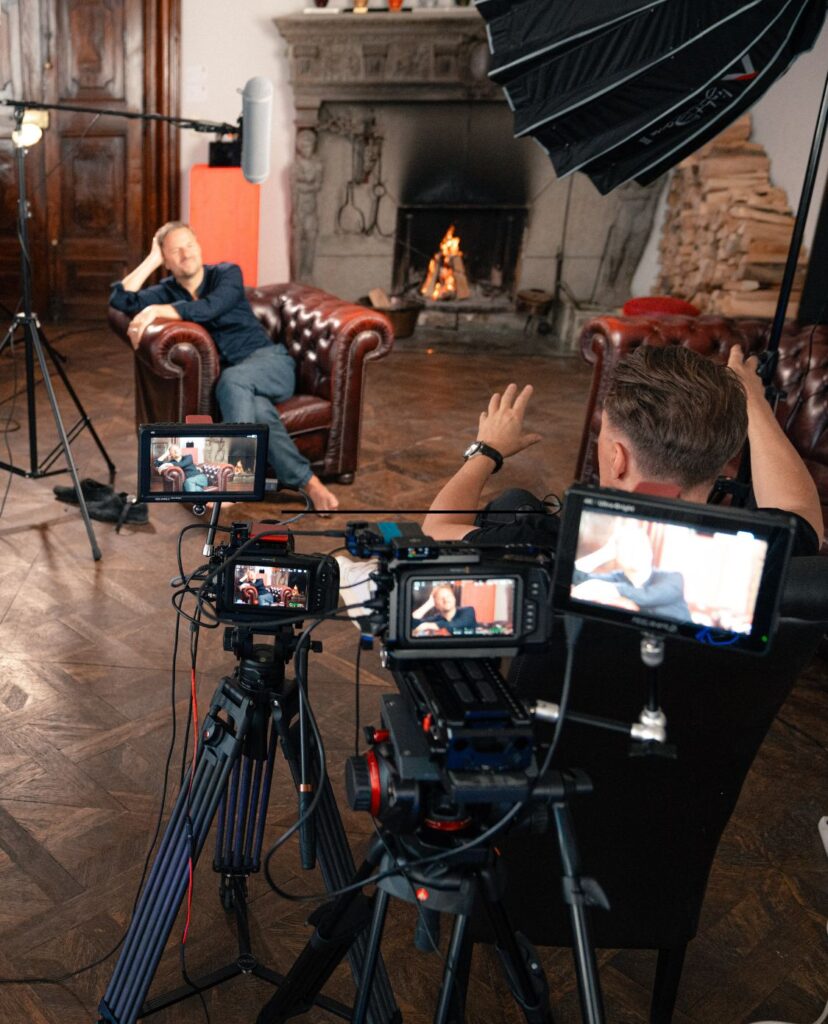 Dreharbeiten mit Philipp Hochmair