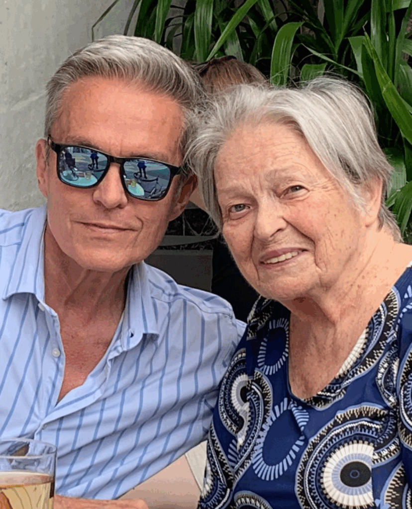 Alfons Haider mit seiner Mutter Anna