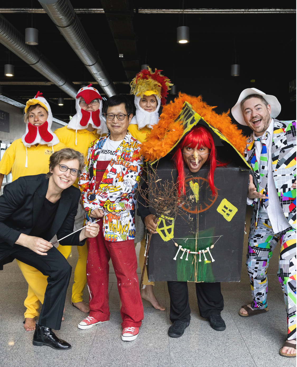 Gruppenfoto mit Dirigentin links: Elisabeth Fuchs